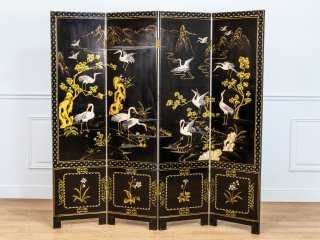Вінтажна ширма Шинуазрі, ширма у східному стилі