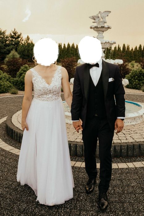 Suknia ślubna - rozmiarS/M