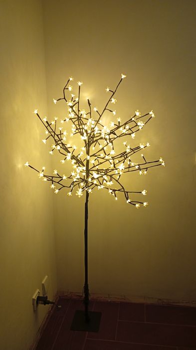 2 árvores luzes led