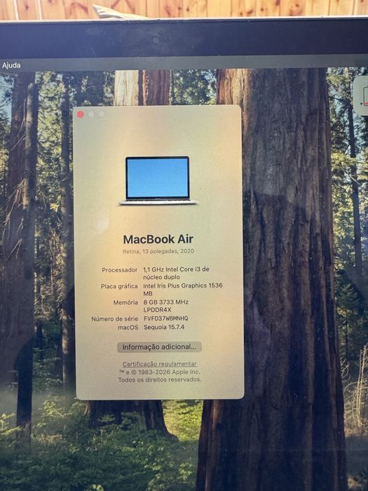 Macbook Air 2020 Prata