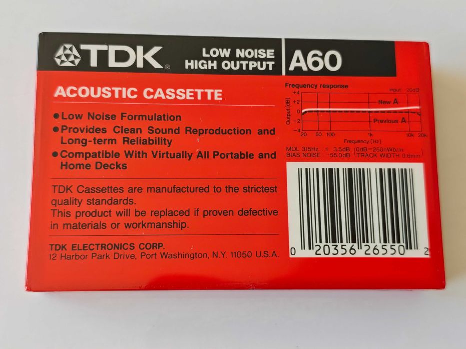 TDK A 60 1989r. Nowa 1szt.