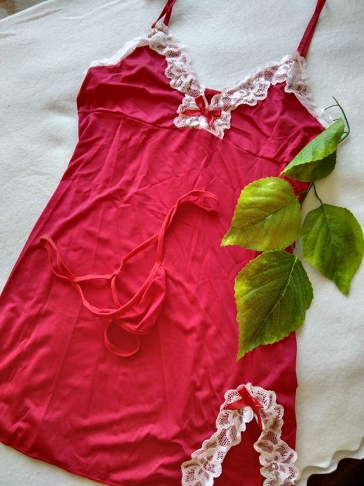 M 38 koszulka koszula nocna piżama damska stringi seksowna bielizna se