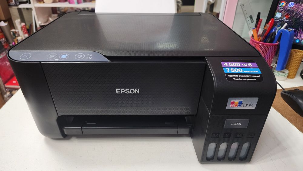 EPSON - niku欄 Продам кольоровий БФП МФУ Epson L3201 ксерокс, принтер, сканер: 8