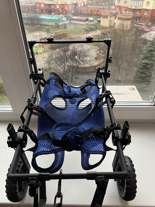 Інвалідний візок коляска для собаки ( для мопса, бульдога) розмір S