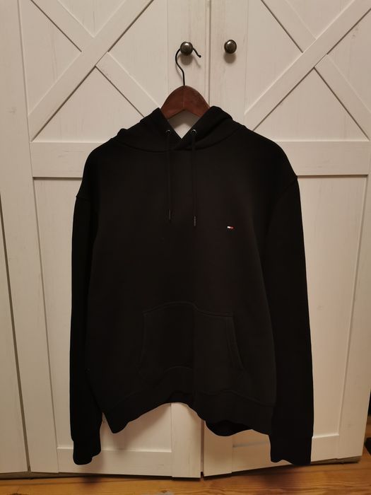 Nowa czarna bluza z kapturem tommy hilfiger unisex