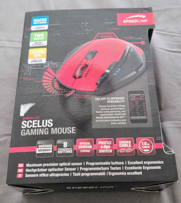 Speedlink SCELUS Gaming Mouse, NEW, Unopened Packaging64354227990531120