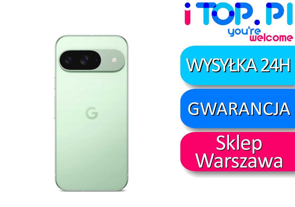 Google Pixel 9 128GB Zielony Whintergreen - Sklep iTop - Pasaż Muranów lokal 32 - Warszawa