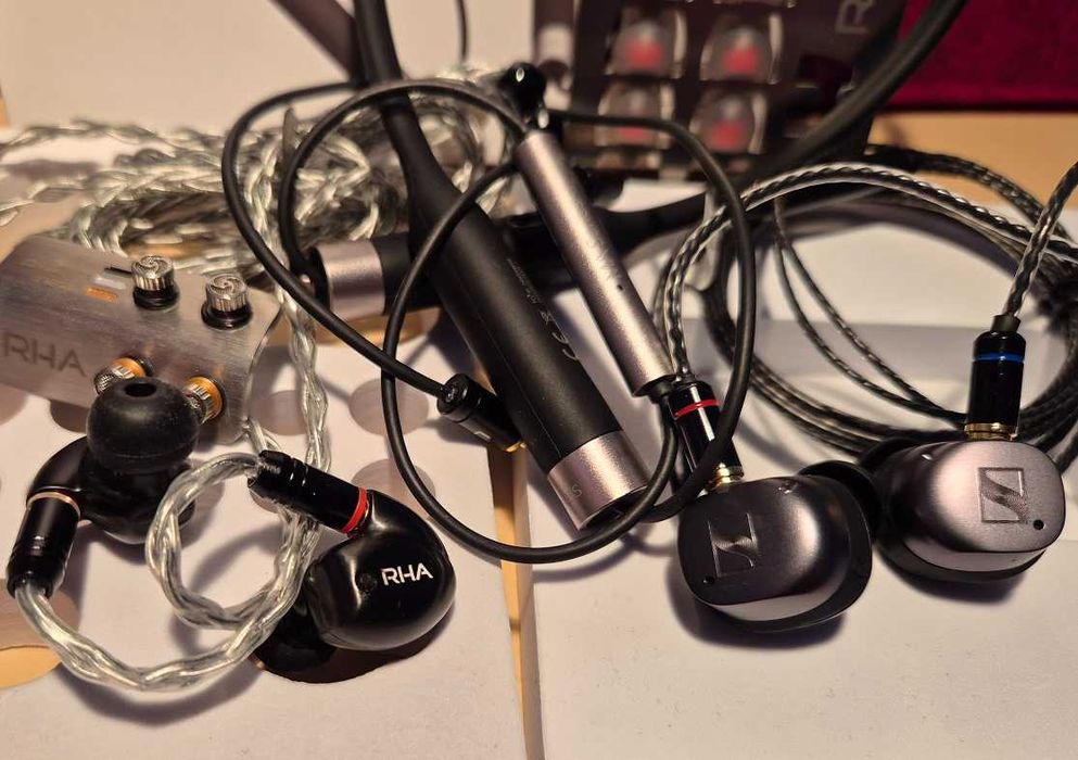 Słuchawki RHA T20 i Sennheiser Momentum TWS 3 i bluetooth mmcx