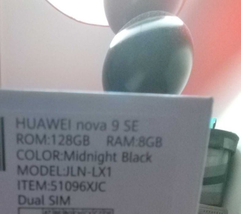 Huawei nova 9 SE Preto 8/128gb com garantia (2 dias de utilização)
