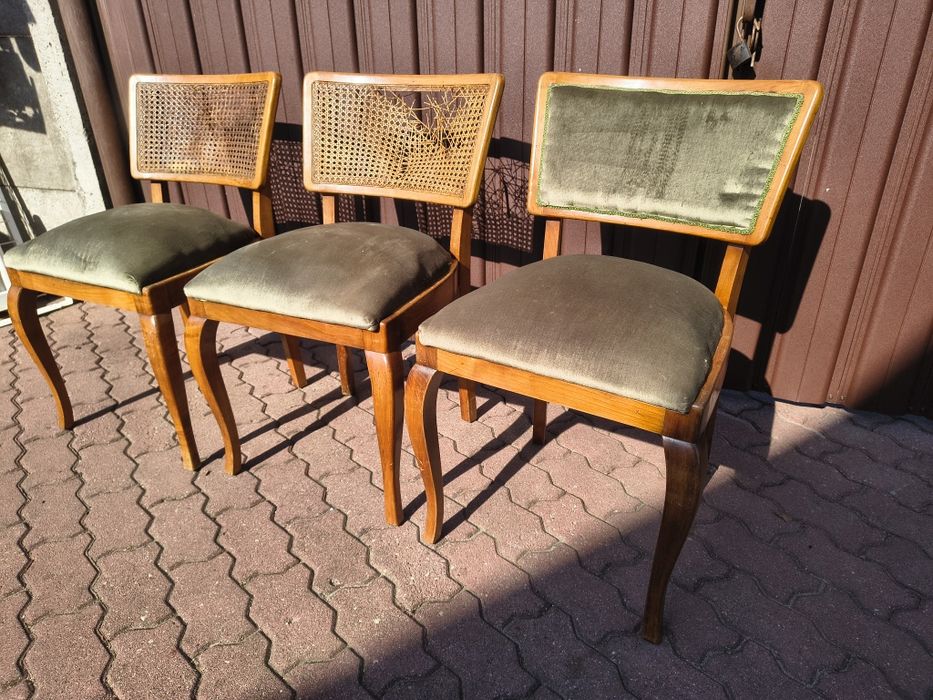 Zabytkowe krzesła retro vintage prl