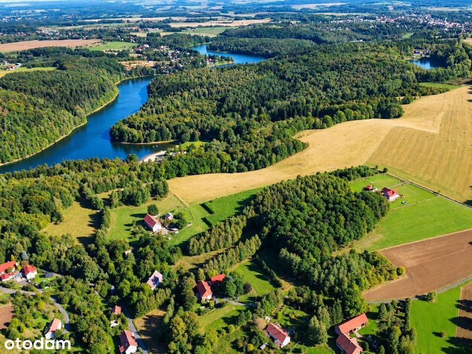 Działka z lasem | widok na góry | jezioro