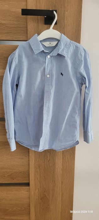 Koszula niebieska h&m 122
