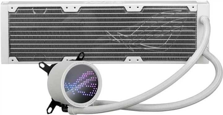 Система водяного охолодження Asus ROG Ryuo III 360 ARGB White Edition кріплення під AM5/AM4, LGA1700/1851 Core Ultra