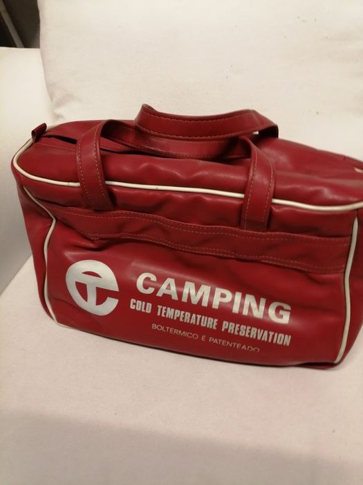 Mala vintage isotérmica de campismo