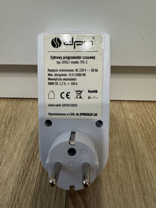 Cyfrowy programator czasowy DT03 TFE-2