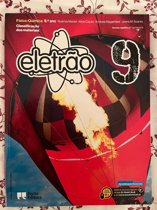 Manual de Físico Química do 9o ano - "Eletrão, Classificação dos materiais"