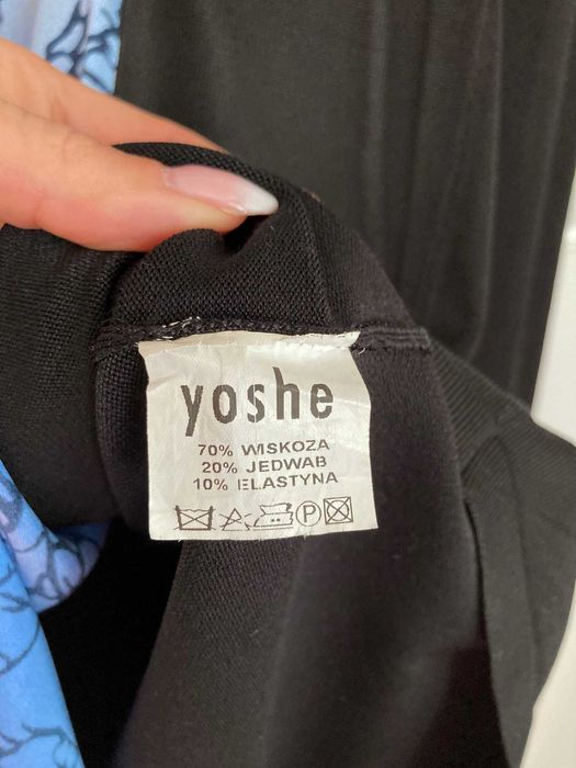 Nowa zjawiskowa mini sukienka Yoshe jedwab bufki M 38
