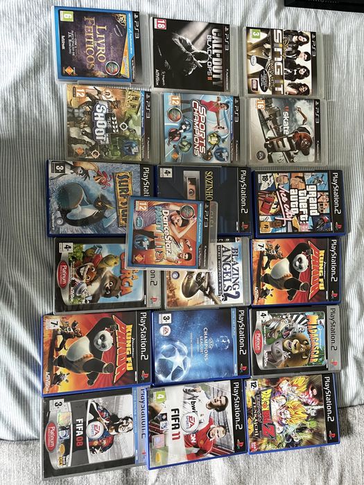 Jogos PS2 e PS3 - Ótimo estado