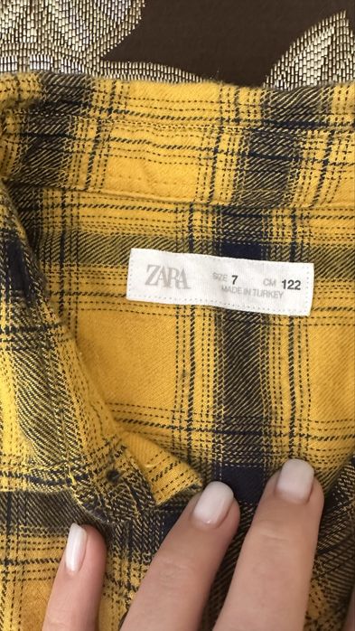 Теплая рубашка в клеточку Zara