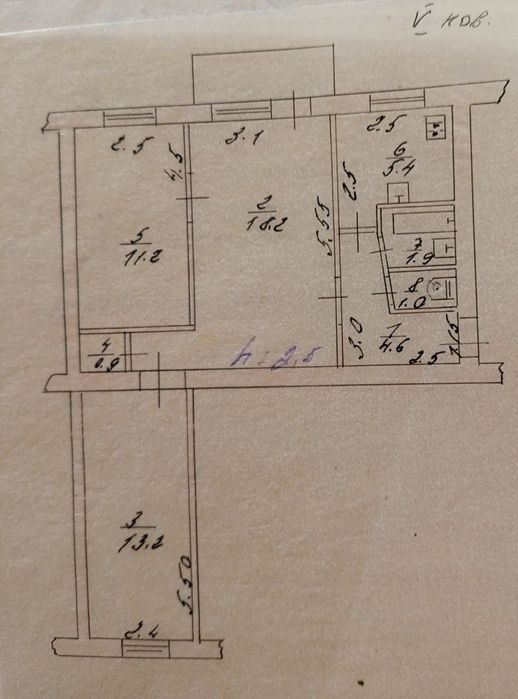 Продається 3-х кімнатна квартира у центральній частині міста