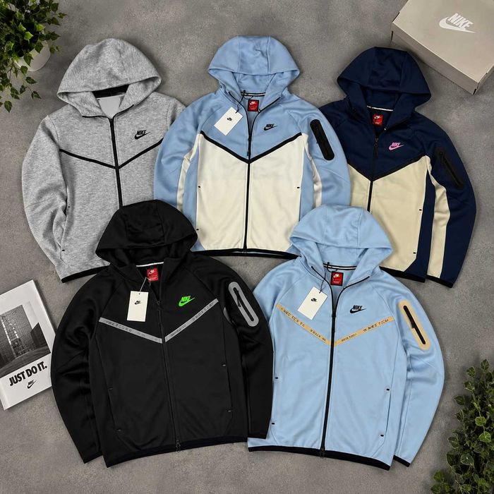 Nike Tech Fleece кофта — даблфейс, рефлективні вставки | Nike Tech Fleece кофта – даблфейс, рефлективные вставки | S–XL