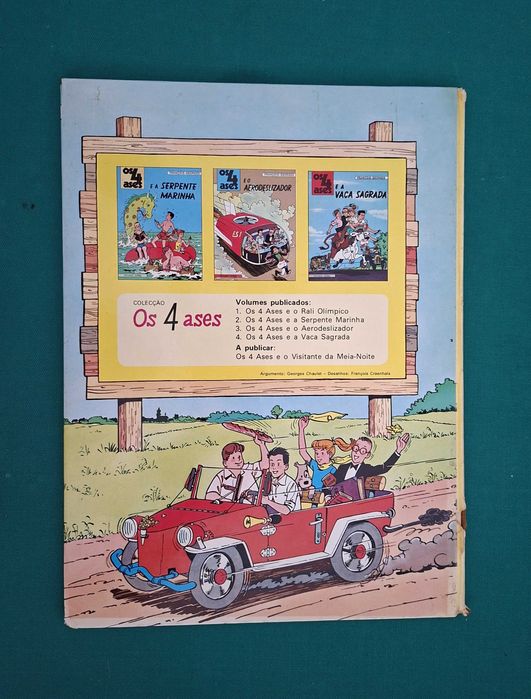 Livro de BD, Os 4 Ases e a Vaca Sagrada, François - Georges - 1981