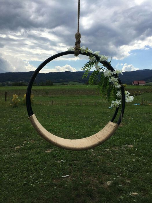 Huśtawka domowa, na taras, do studia, salonu urody, ozdoba, dekoracja