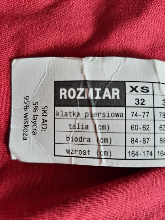 Czerwony Golf rozmiar M