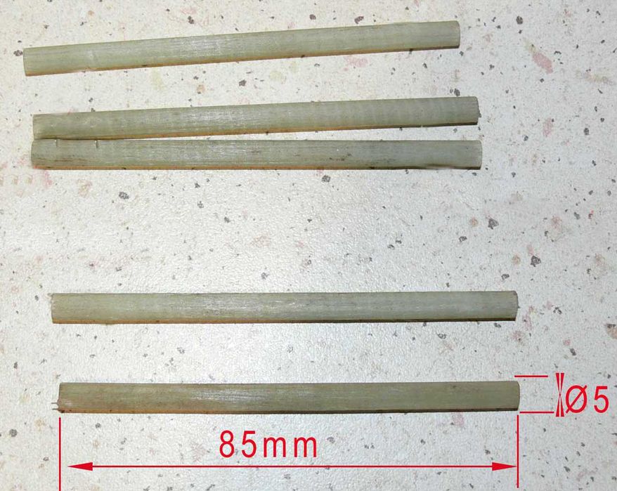 pręt fi 5 włókno szklane 5 szt