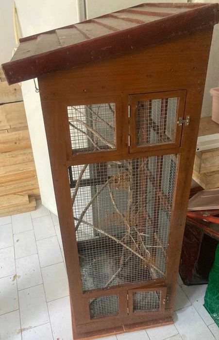 Gaiola pássaros feita á mão