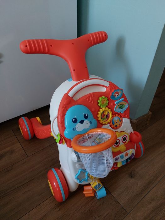 Chodzik pchacz zabawka stolik krab jak nowy