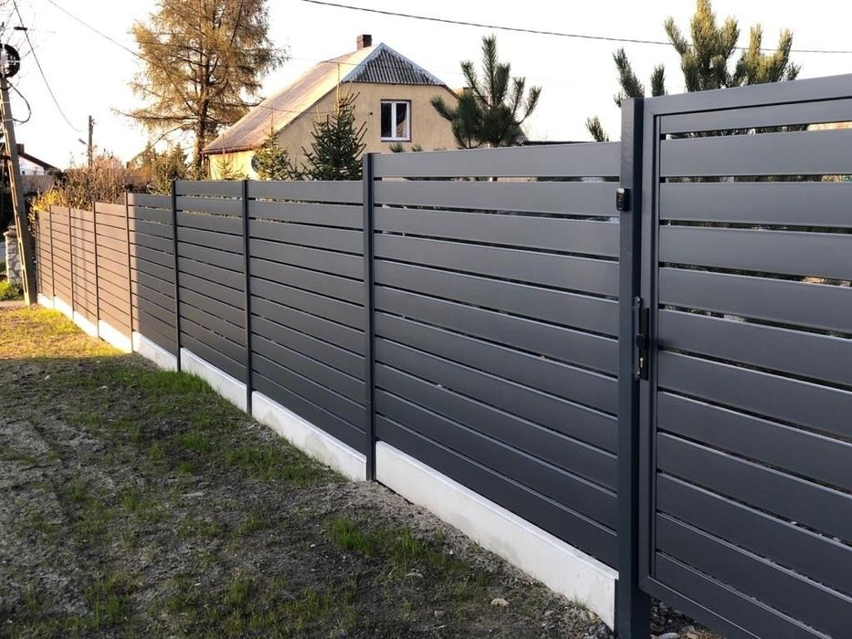 Огорожа ВІД А до Я. Металевий паркан ранчо/жалюзі/ ламелі. Ворота.