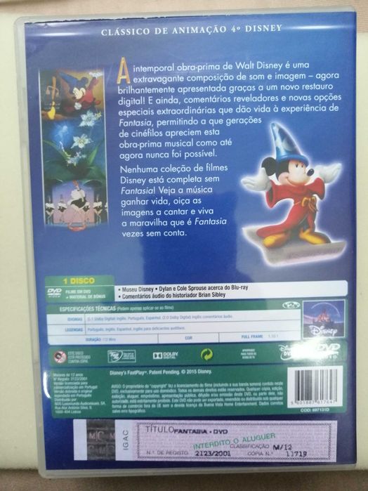 Fantasia Disney DVD