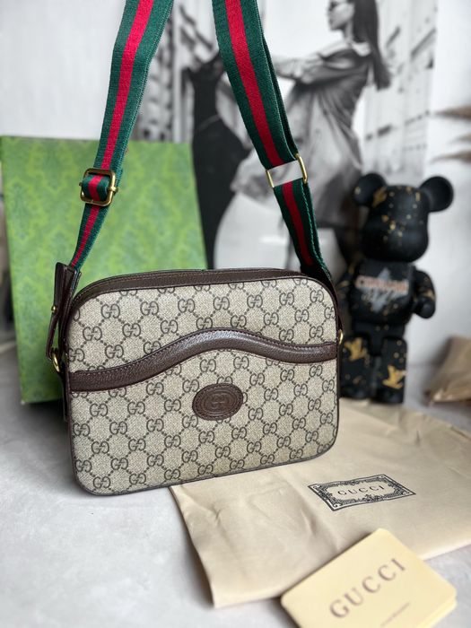 Сумка чоловіча жіноча Gucci гуччи гучі GG месенджер мужская шкіра кожа