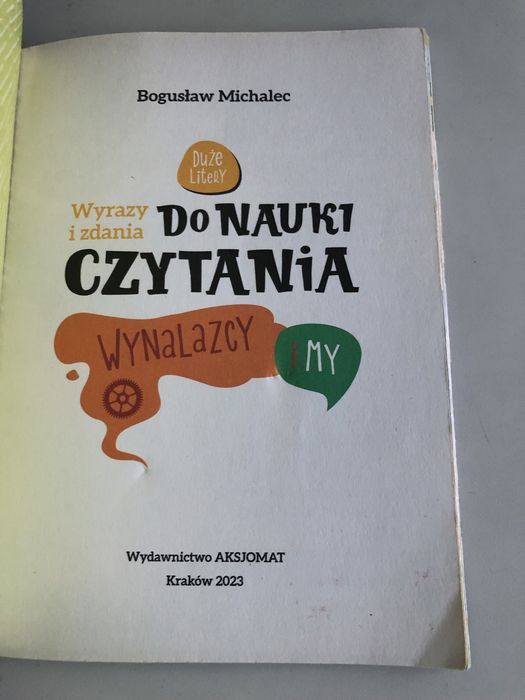 Книга “Wyrazy i zdania do nauki czytania. Wynalazcy i my.”