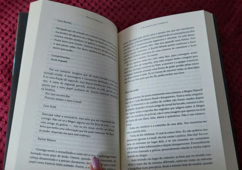 A rapariga no comboio