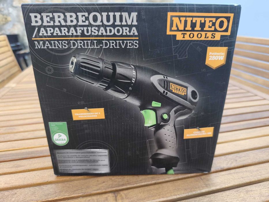Berbequim Aparafusadora 280W - Fio Extra Longo 6 metros (Como Novo)