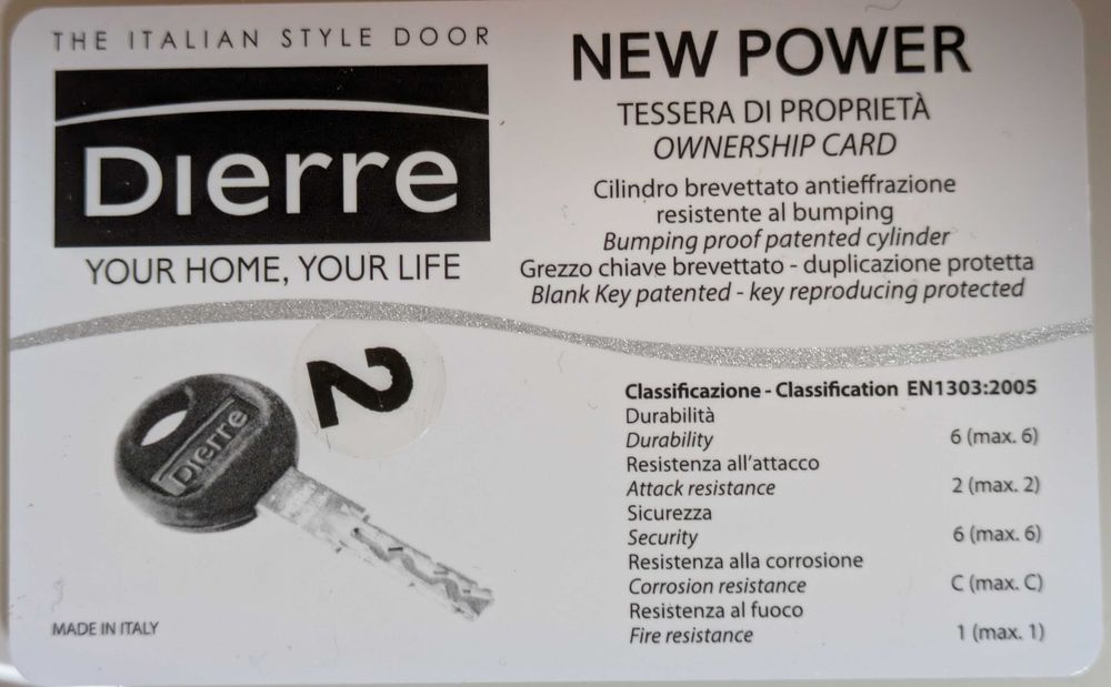 Cilindro Europeu Universal Dierre