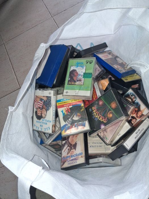 Cassetes antigas de música