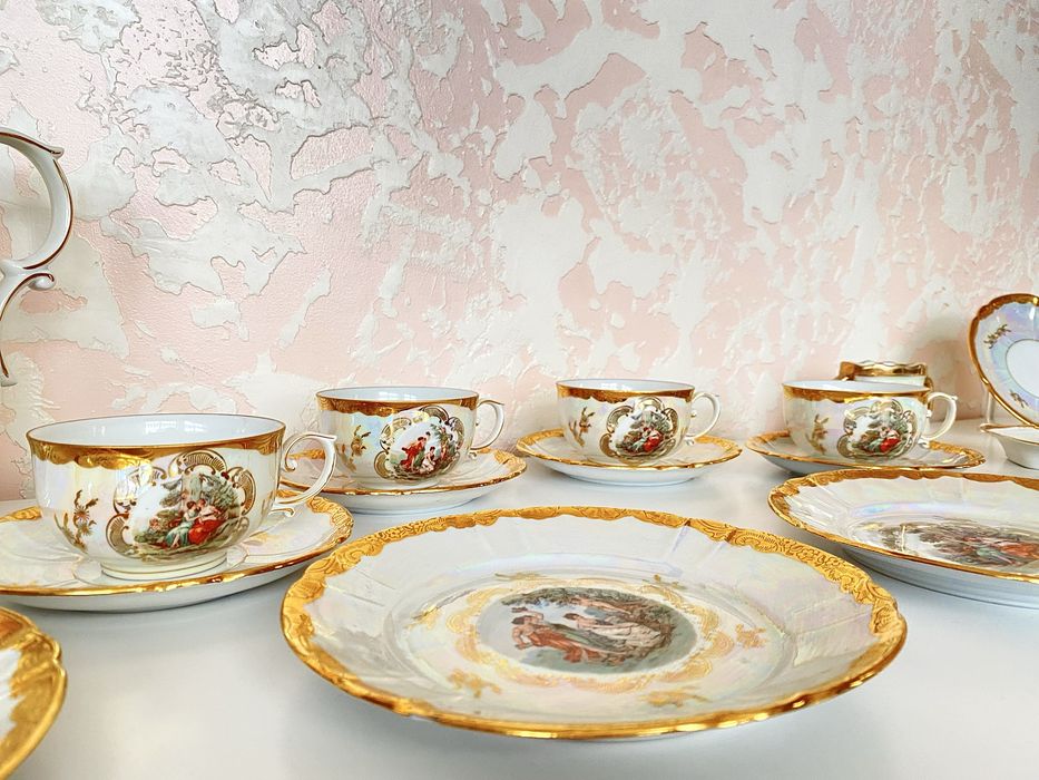 Чайний фарфоровий сервіз Мадонна Oscar Schlegelmilch 61 ГДР