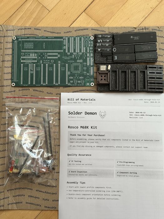 Retro комп’ютер rosco_m68k — набір або зібраний