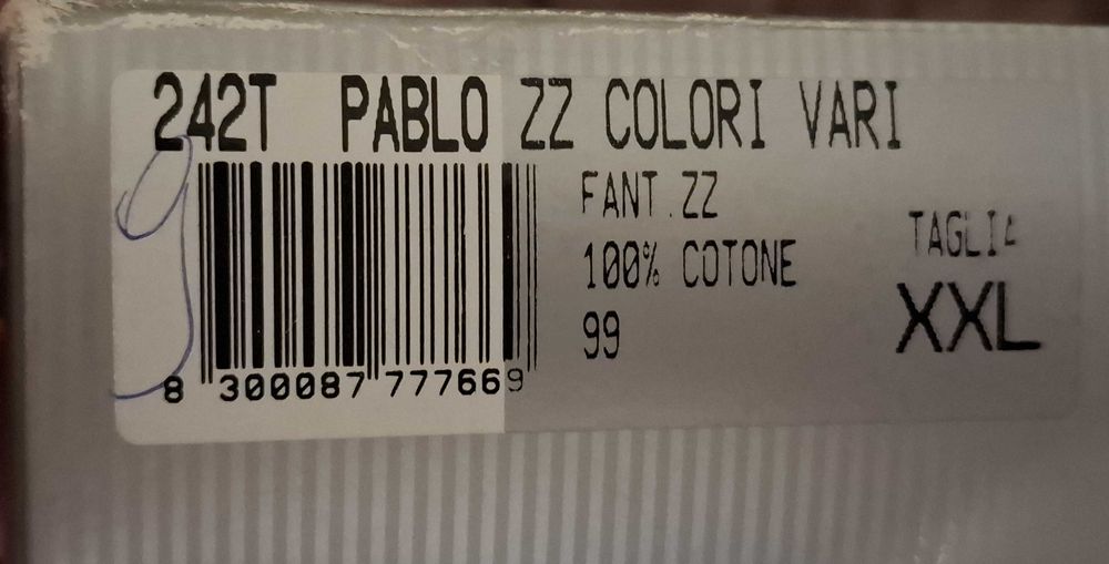 Pijama novo Roccobarocco Uomo XXL