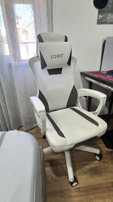 Cadeira gaming branca lovit