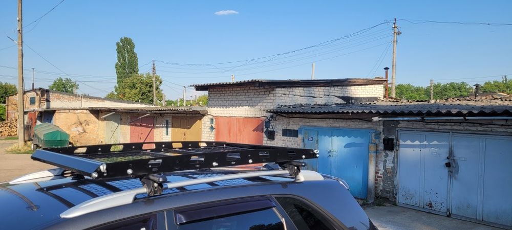 Багажник експедиційний аеродинамічний з поперечинами і захисним чохлом