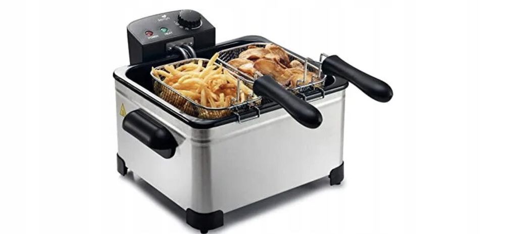 Frytkownica elektryczna SENYA stal nierdzewna 5L 3 kosze 2000W Fryer