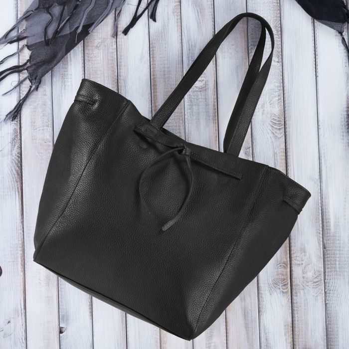 torba shopper skórzana damska na ramię paolo peruzzi in-64-bl