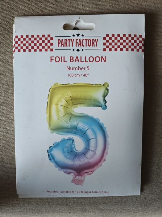 Balony cyferki wszystkie prócz nr 1