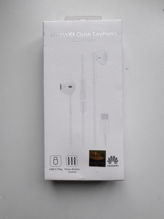 Auriculares Huawei Classic USB-C (CM33) novos selados – Hi-Res Audio