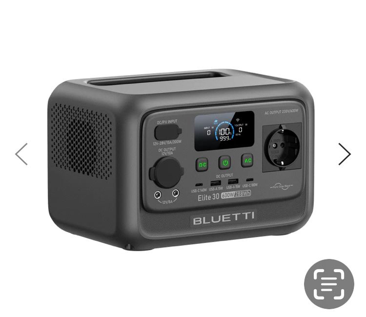 Bluetti Elite 30V2 портативна елітна зарядна станція живлення + сумка