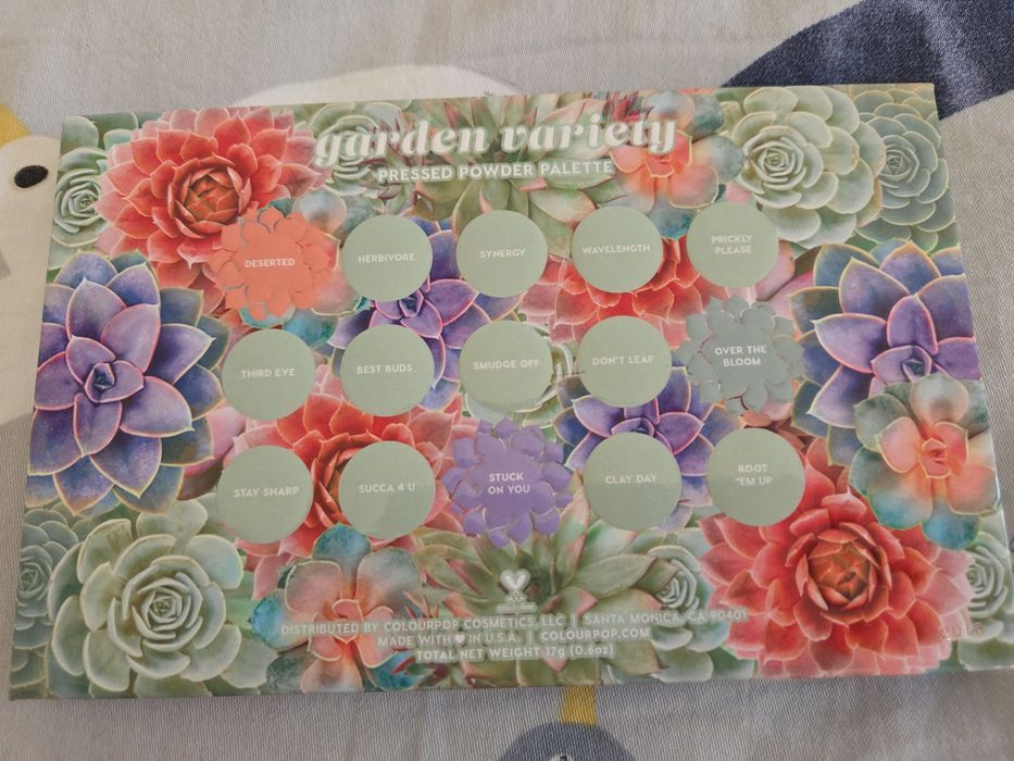 Colourpop Garden Variety paleta cieni do powiek